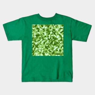 Light Green Camouflage Kids T-Shirt